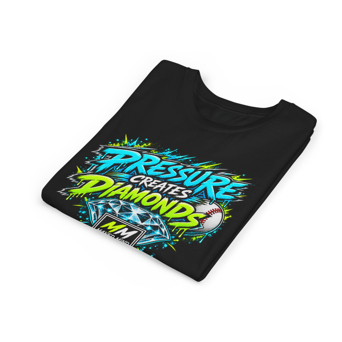 Pressure Creates Diamonds Youth Baseball Tee